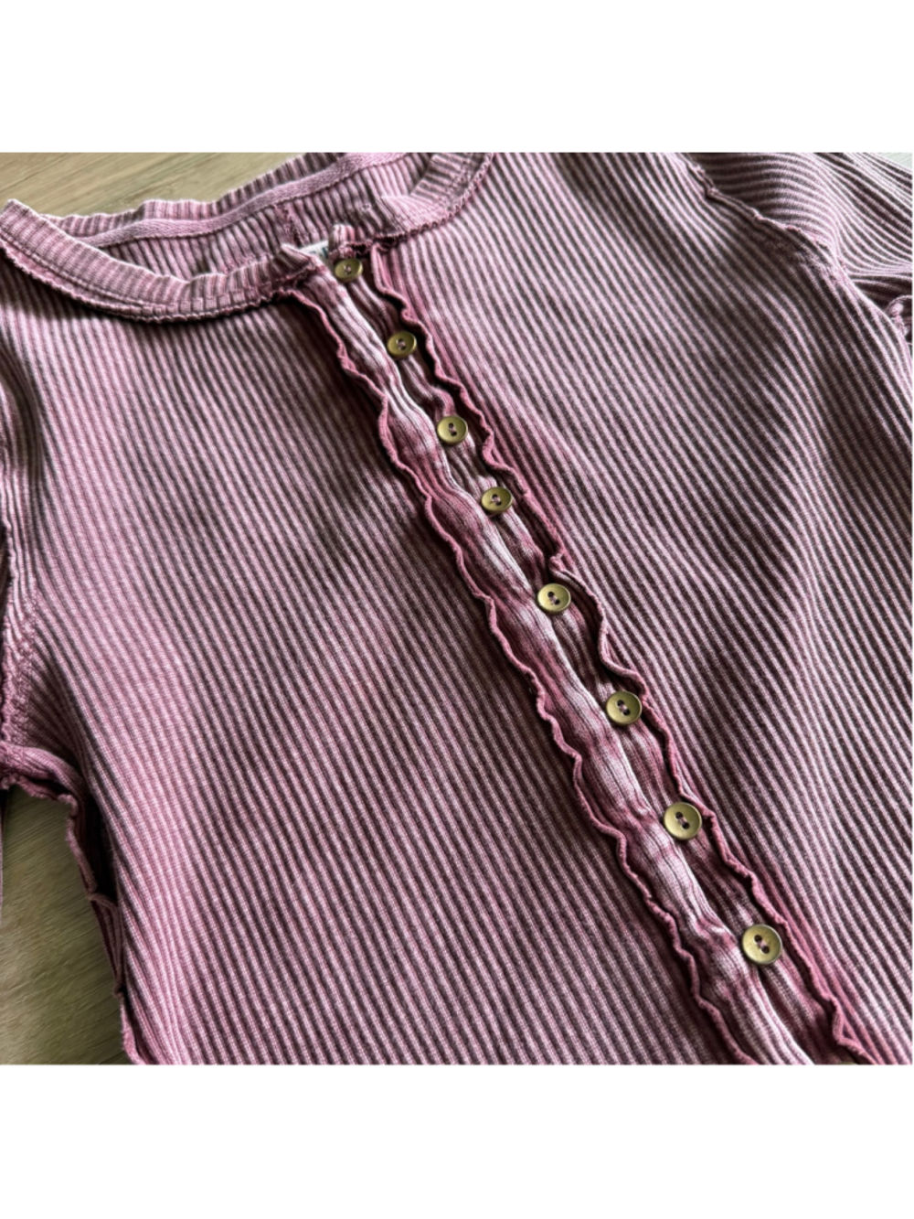 Free People It's On Cardi Top Wild Ginger sz M - Picture 4 of 6